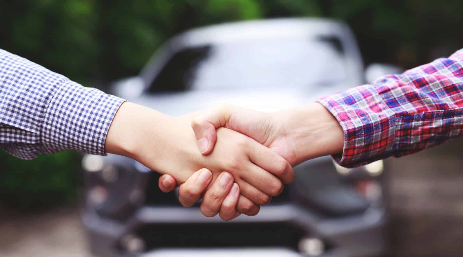 Handshake agreement to sell a car