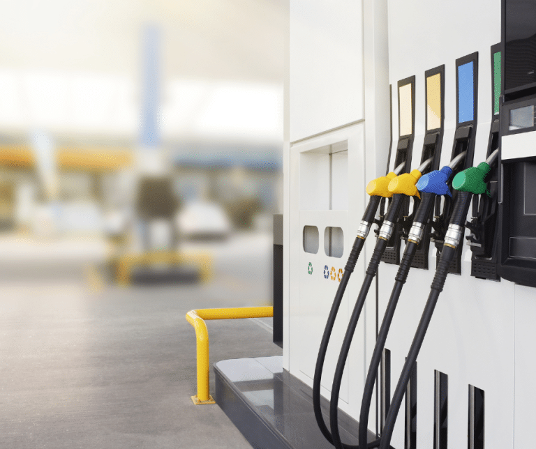 Fuel pump at a service station in Australia